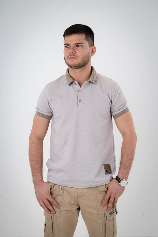 Camisa Tipo Polo Textura-T002