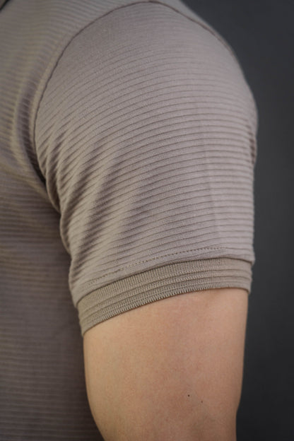 Camisa Tipo Polo Textura-T002
