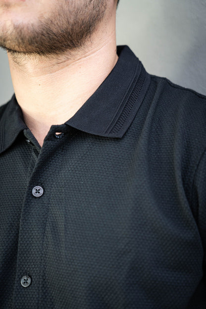Camisa Con Botones Textura-T003