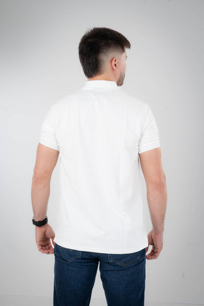 Camisa Tipo Polo Textura Con Detalles-T004